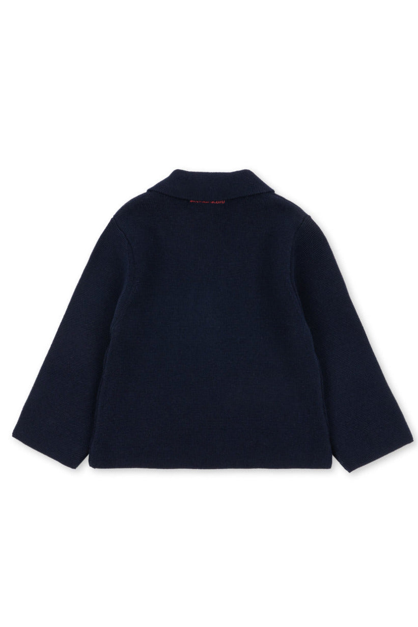 Gabriel Knitted Blazer - Dark Navy