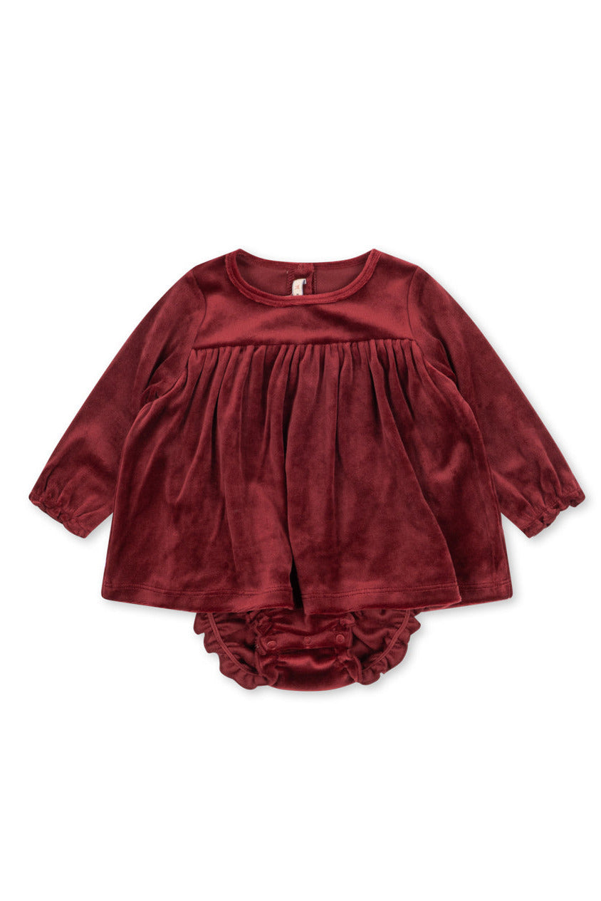 Jingle Romper Dress - Red Dahlia