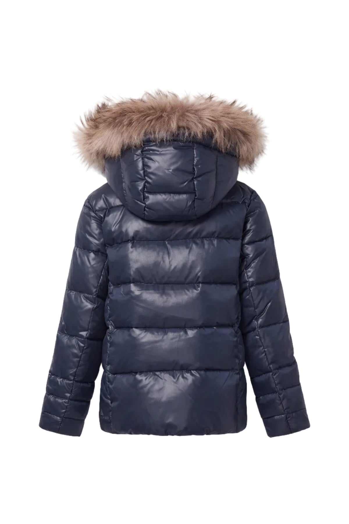 Down Jacket w/fur - Navy