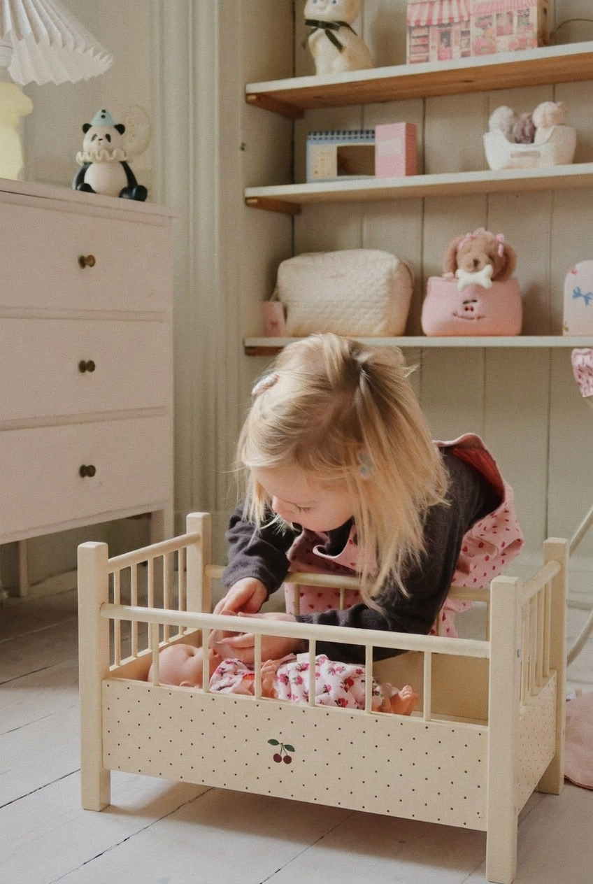 Doll Bed - Big Cherry