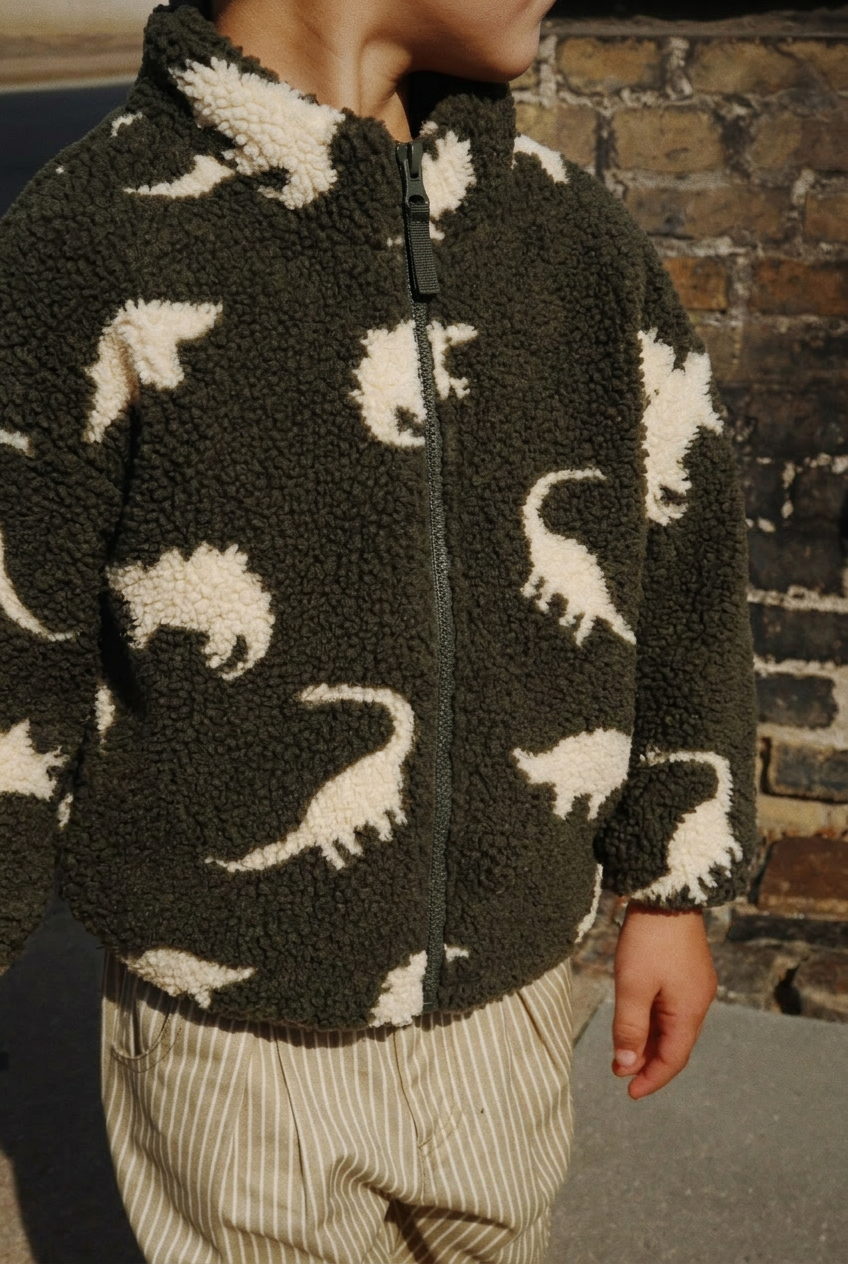 Jody Teddy Jacket - Dino Silhouette