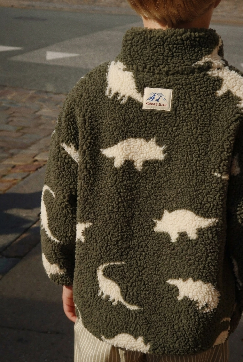Jody Teddy Jacket - Dino Silhouette