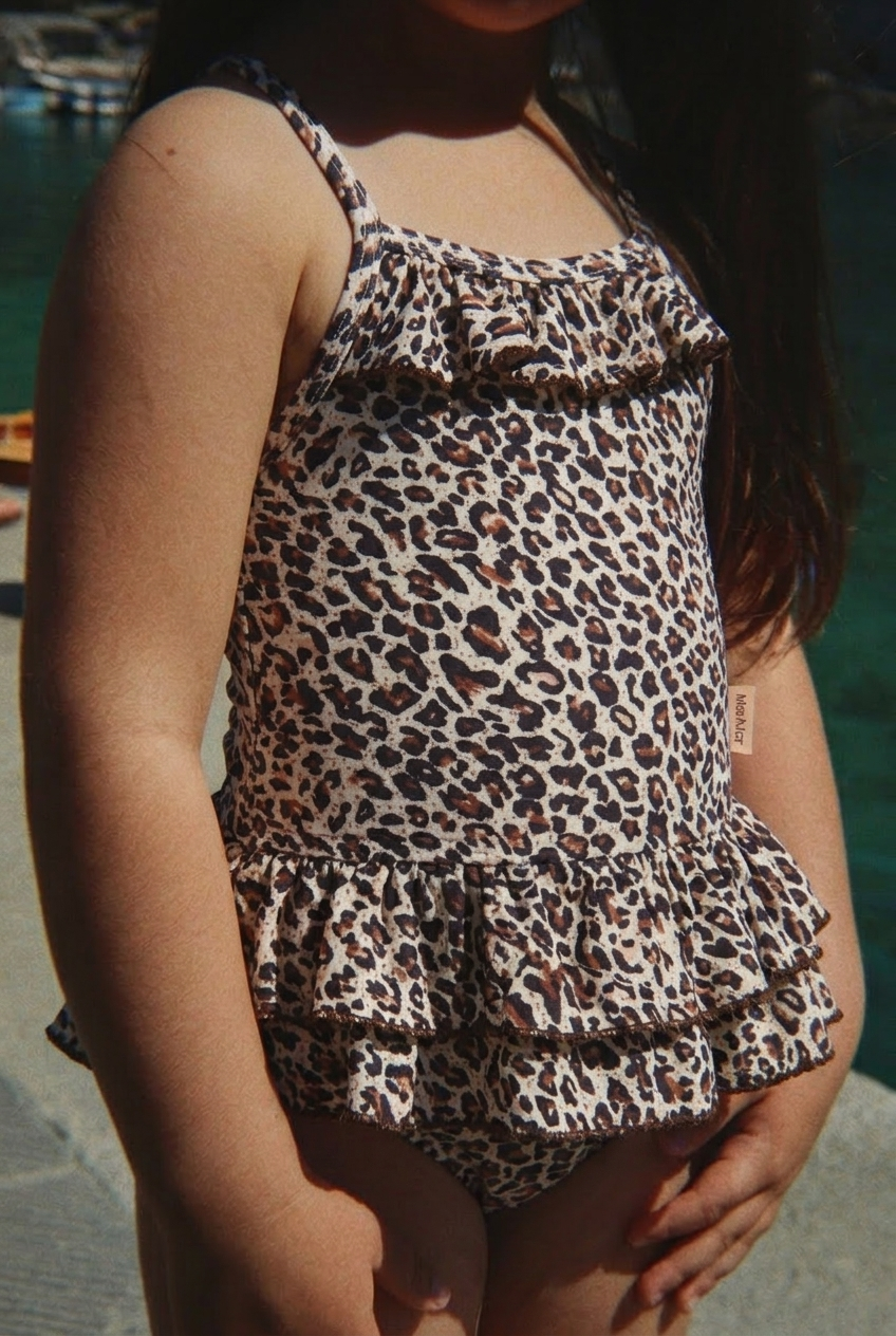 Swinnie Swimsuit - Brown Leo
