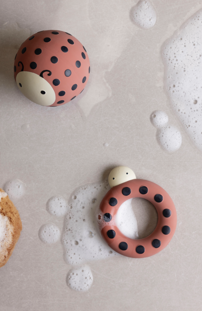 Natural Rubber Bath Toy / Teether - Ladybird