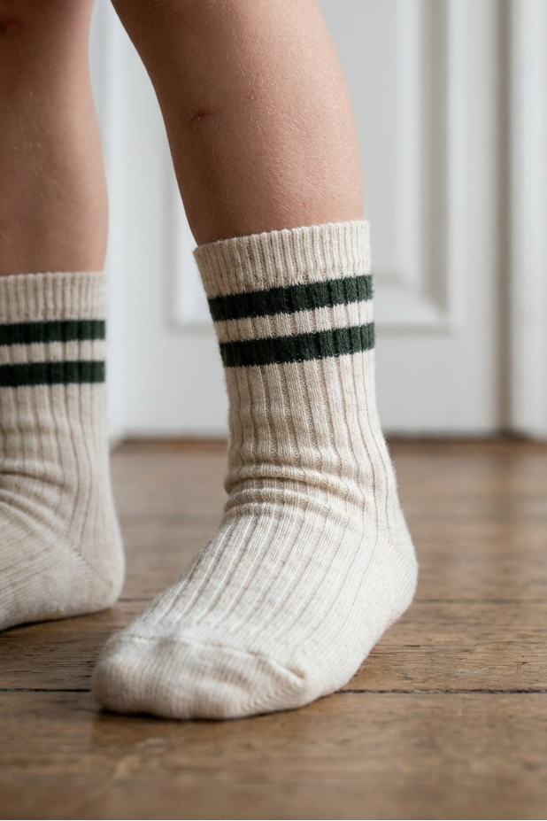 2 Pack Rib Socks - Pearl Blue