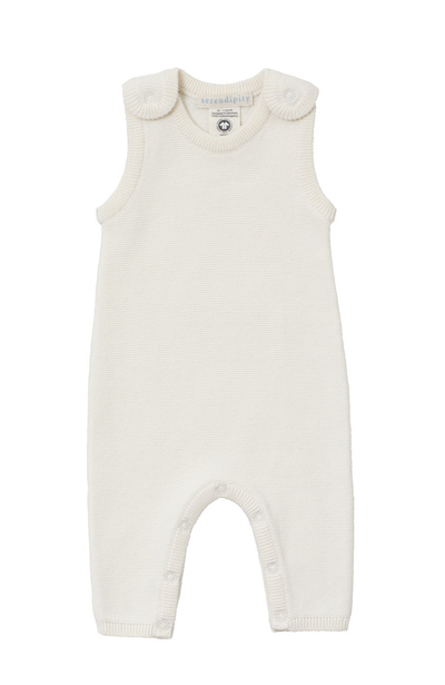 Newborn Cotton Romper - Creme