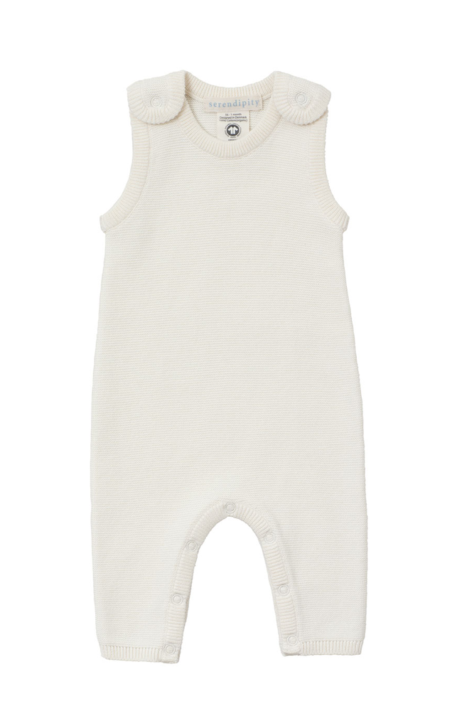 Newborn Cotton Romper - Creme