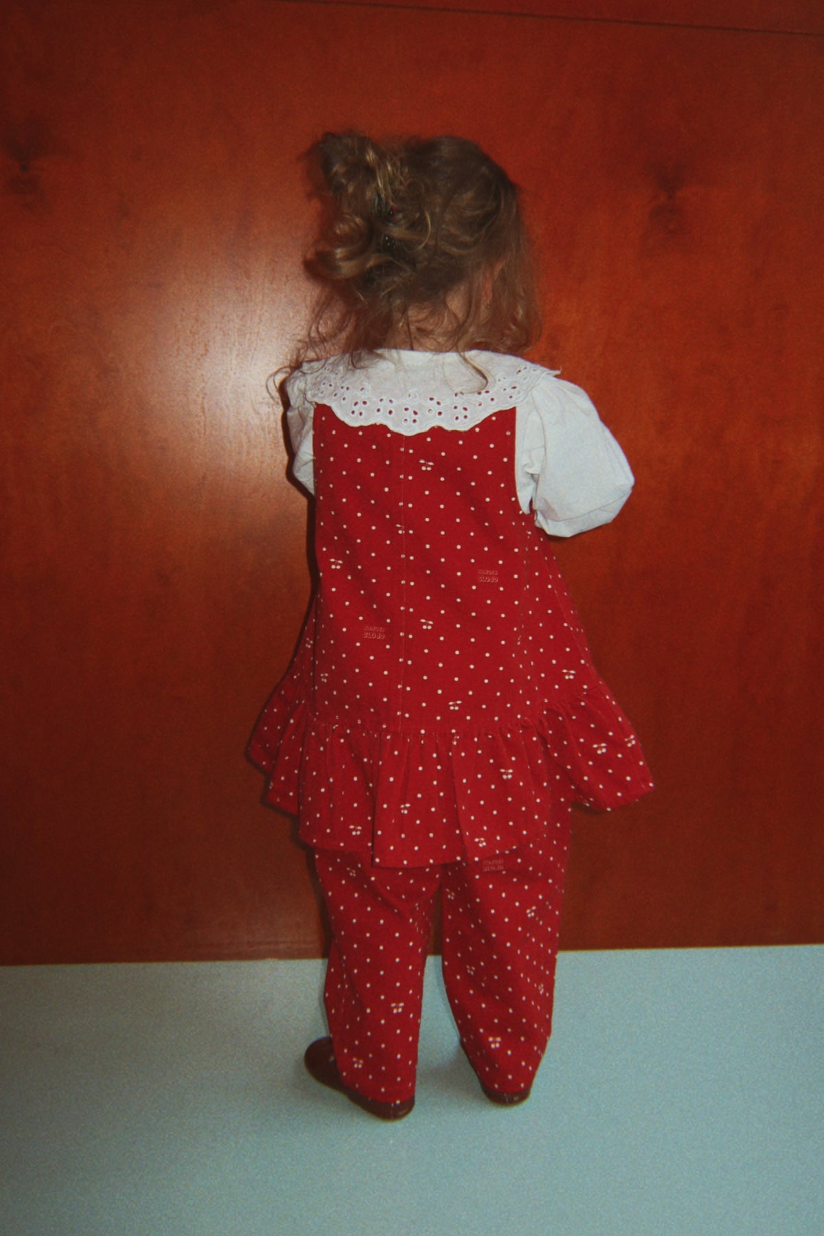 Magot Frill Pants - Cherry Dot Derby