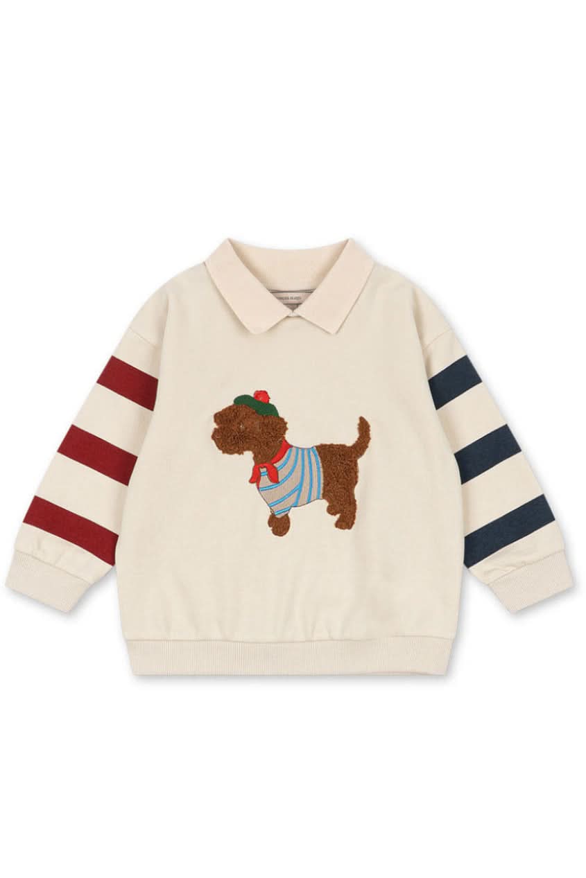 Spotty Sweat Shirt - Brown Rice