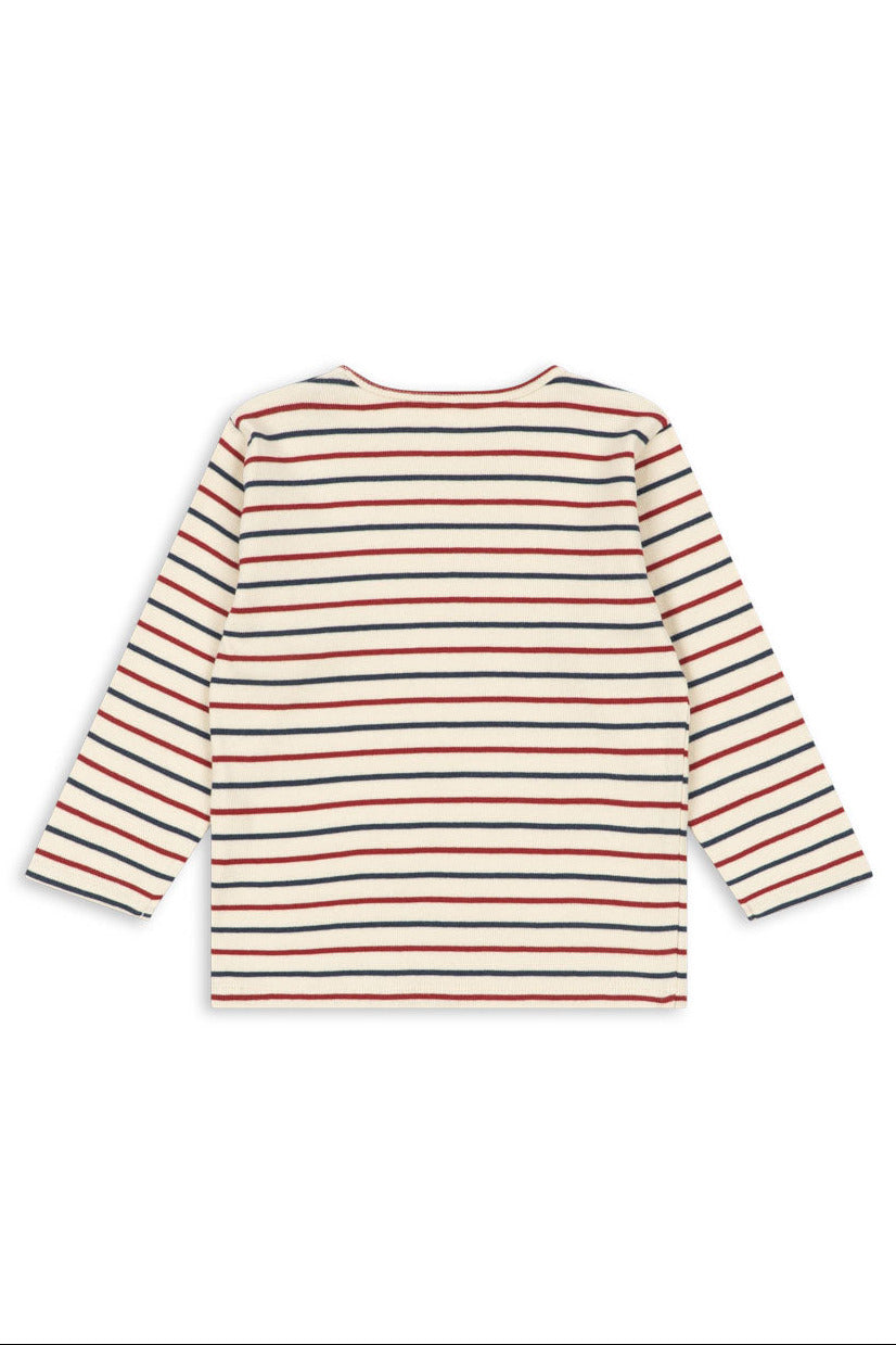 Voco Modal Blouse - Tricolore Bleu