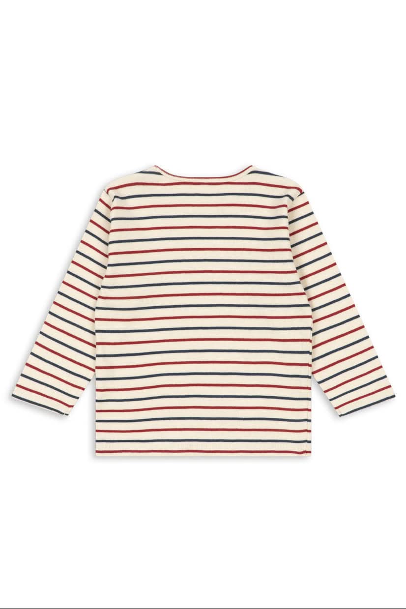 Voco Modal Blouse - Tricolore Bleu