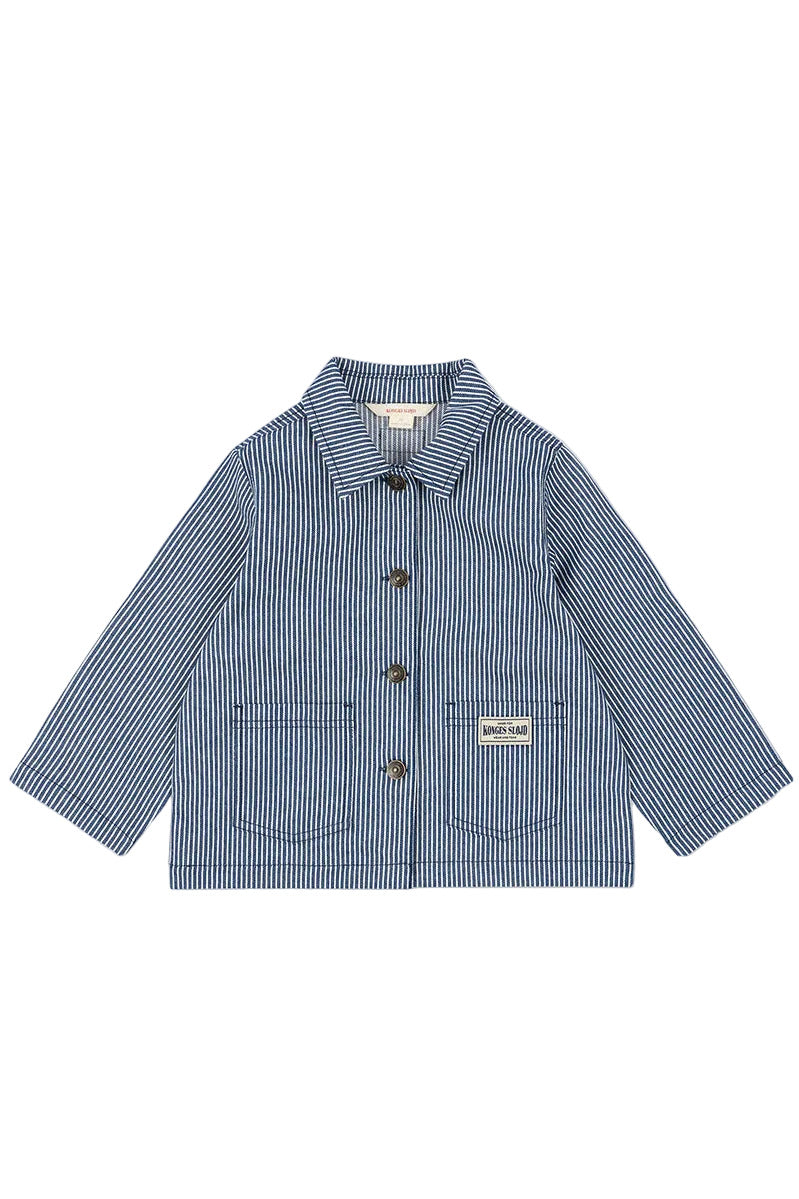 Luc Shirt Jacket - Blue Stripe