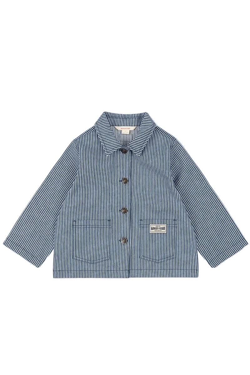 Luc Shirt Jacket - Blue Stripe