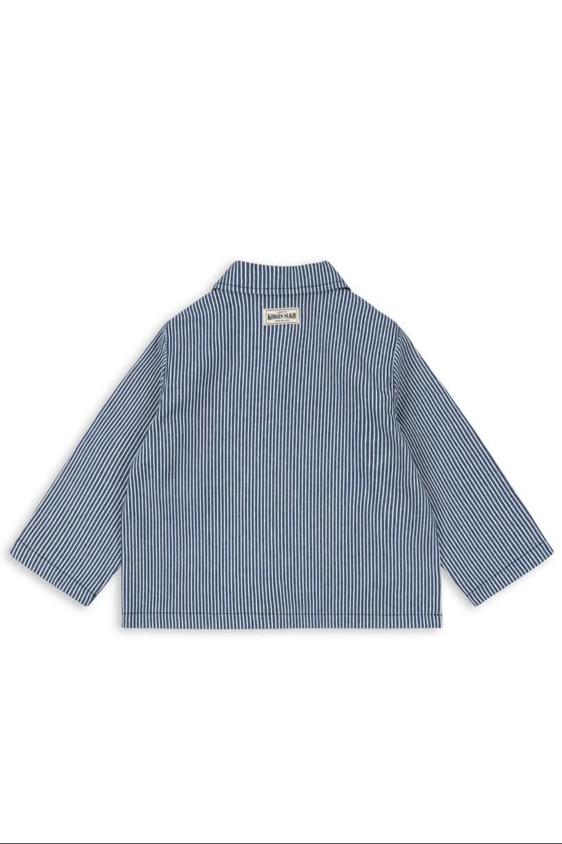 Luc Shirt Jacket - Blue Stripe