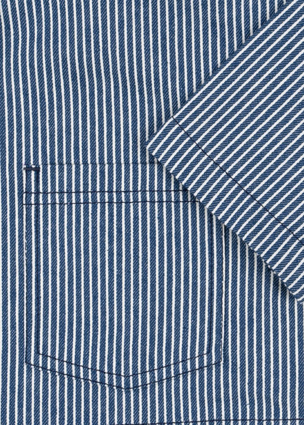 Luc Shirt Jacket - Blue Stripe