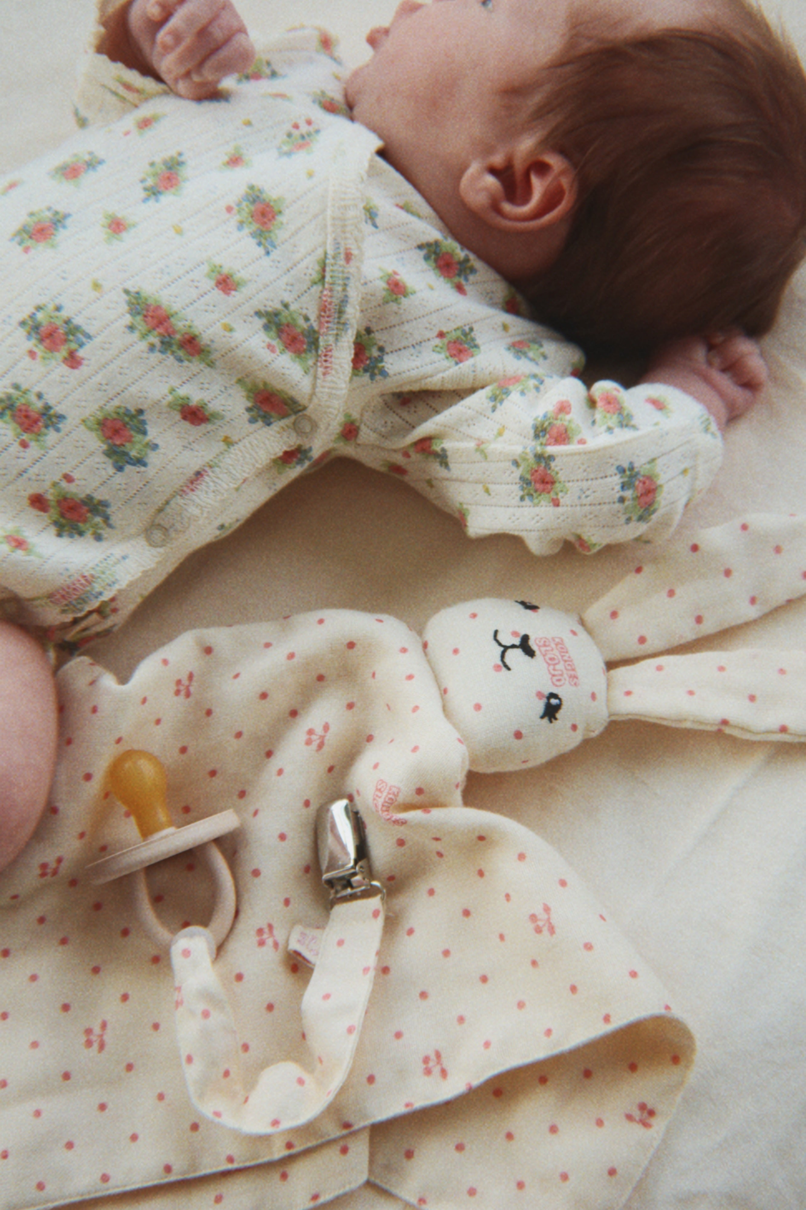 2 Pack Pacifier Holder - Cherry Dot