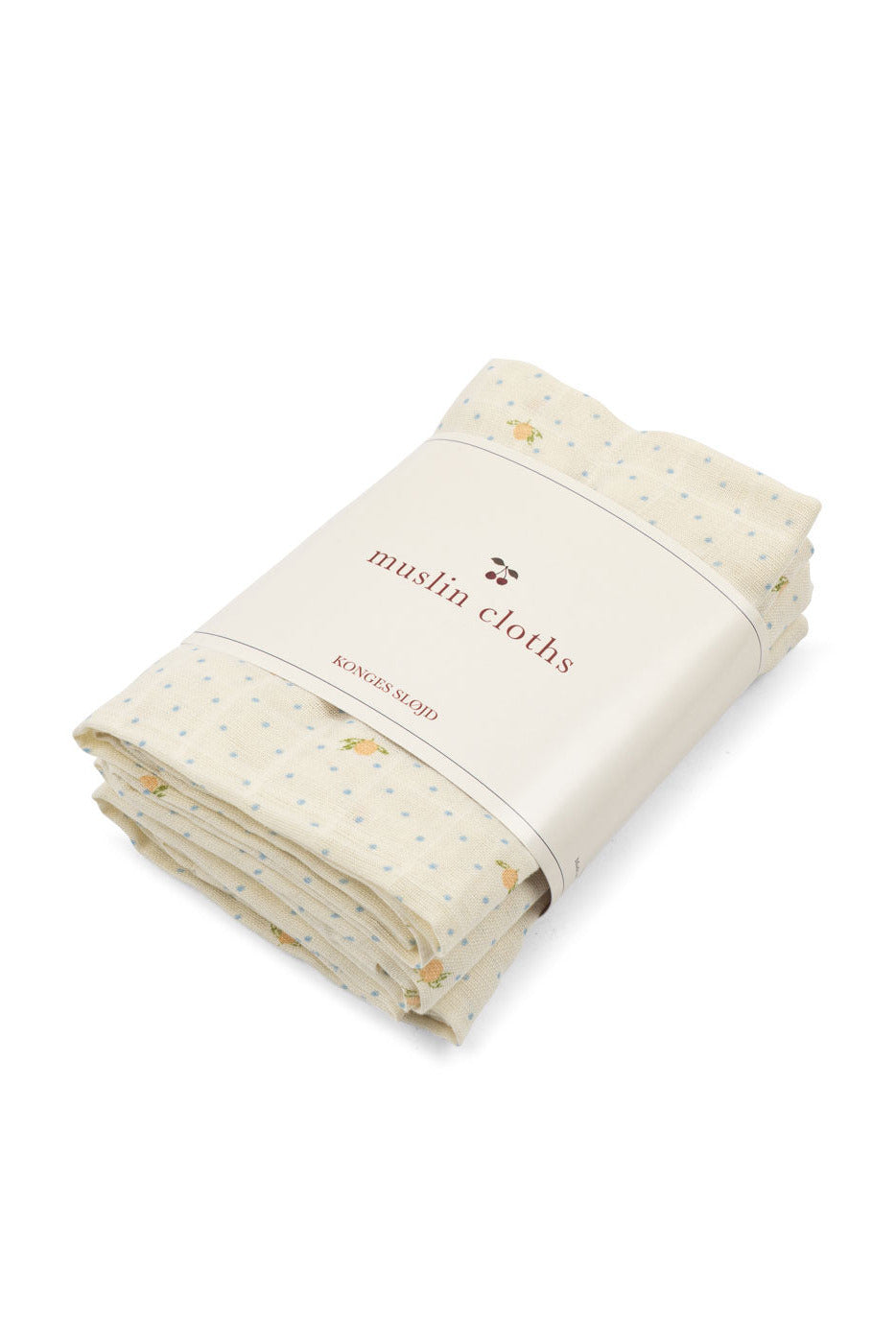 Muslin Cloths 3pk - Lemon Dot