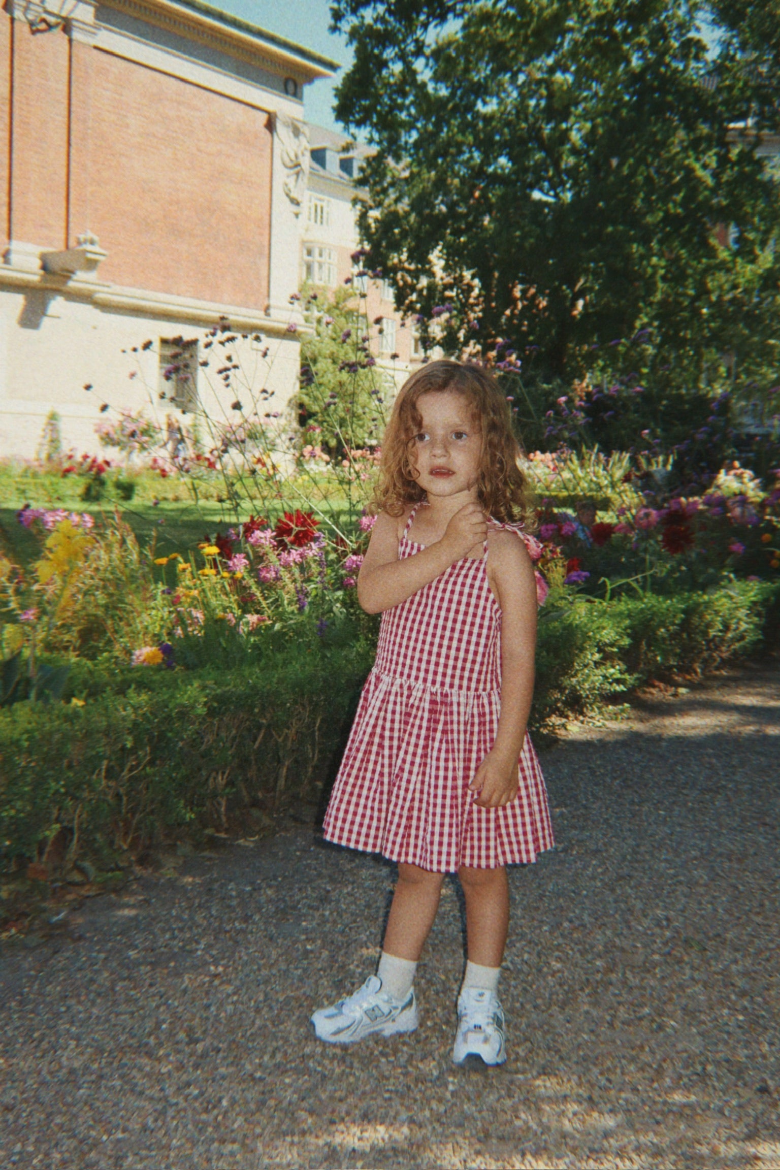 Isotta Dress - Rasberry Check