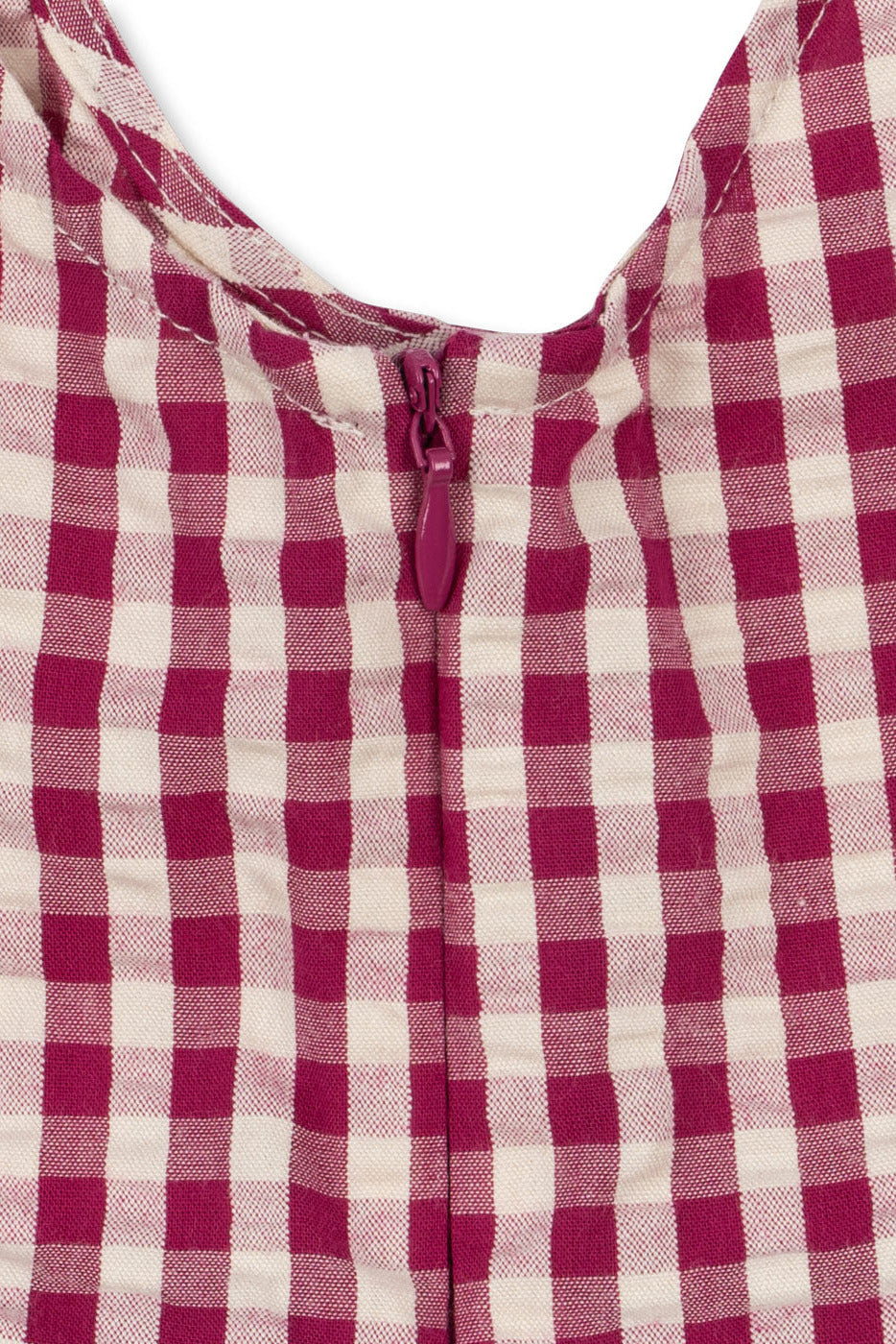 Isotta Dress - Rasberry Check