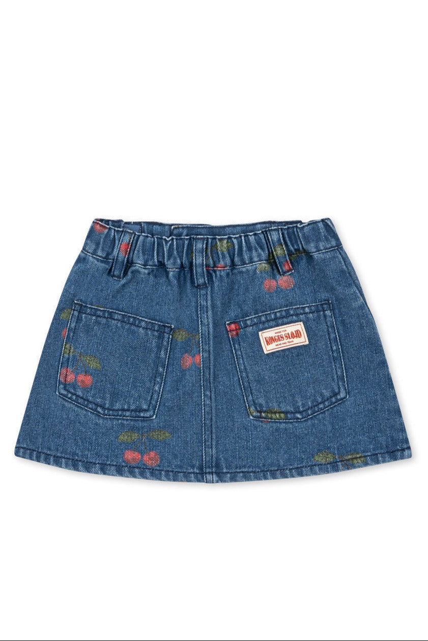 Magot Printed Skirt - Ma Grande Cerise Denim