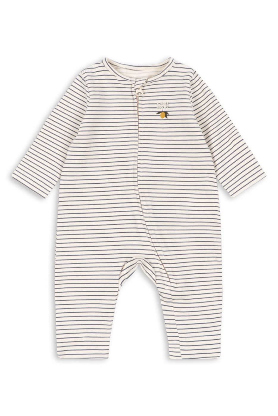 Basic Zip Onesie - Stripe Como