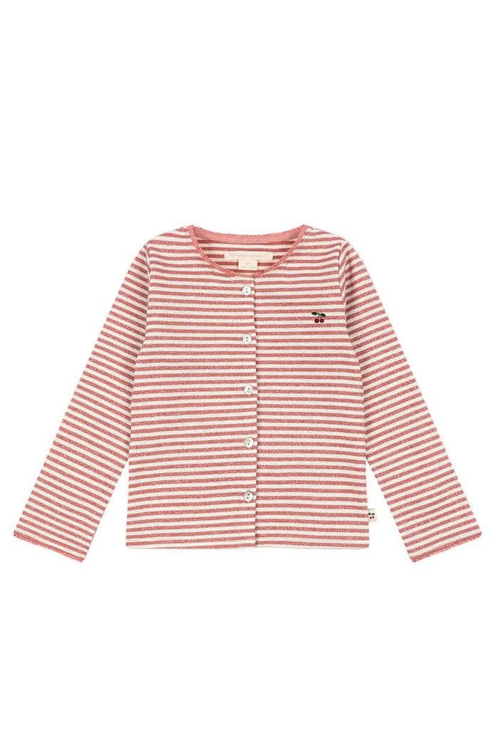 Roli Stripe Cardigan - Rose Cream Stripe