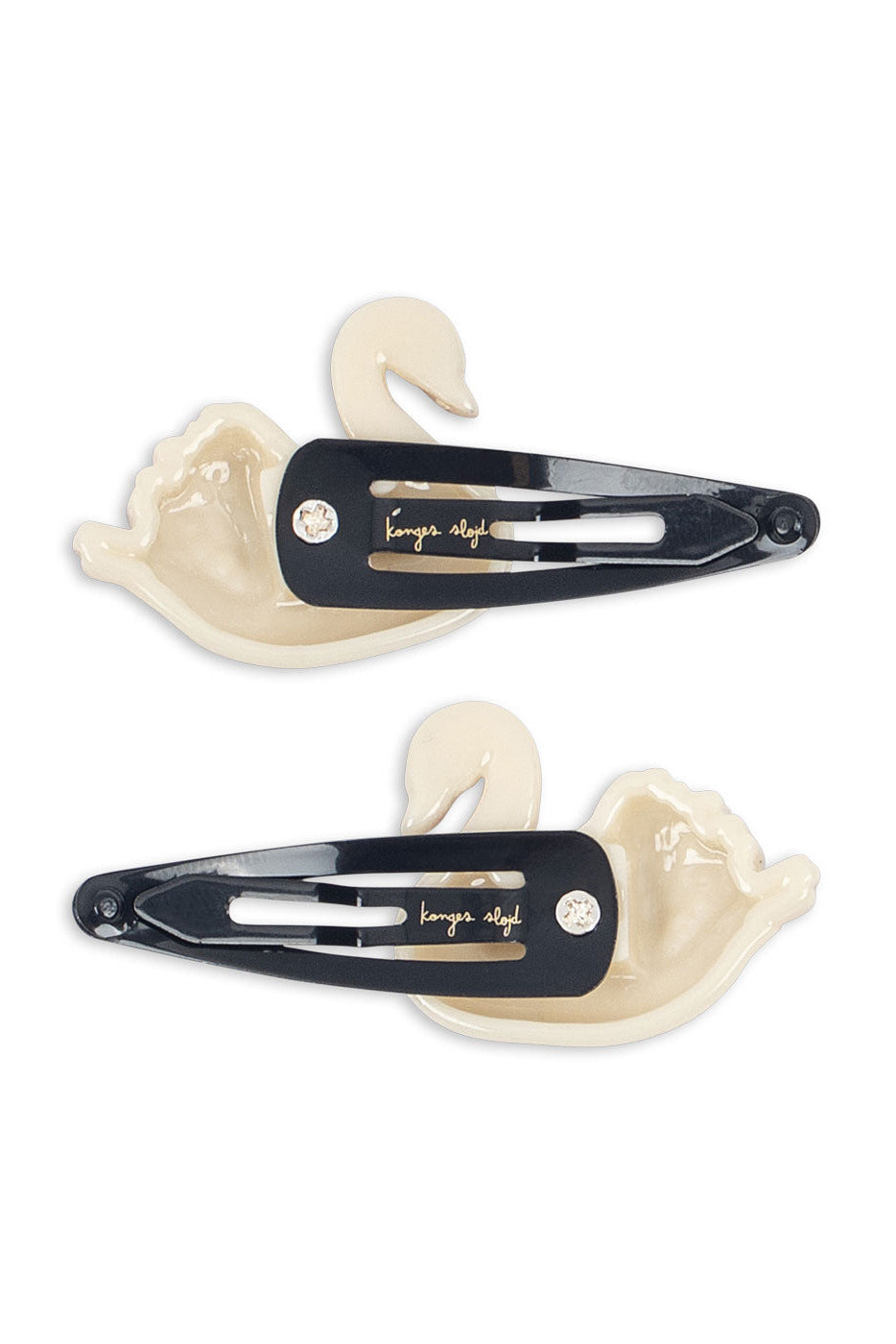 4 pk Swan Hair Clip And Elastic - Swan