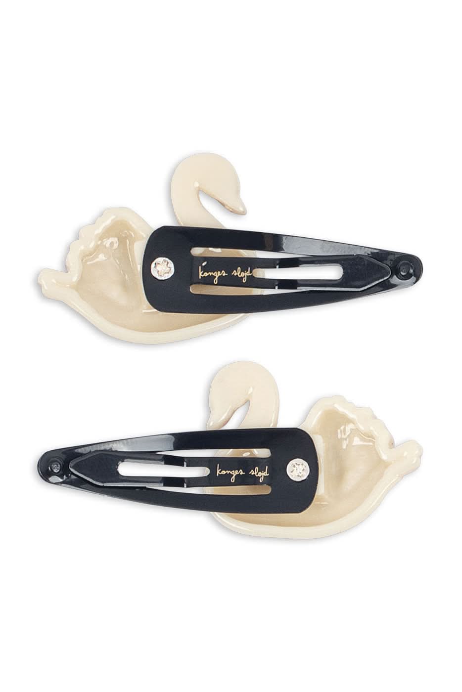 4 pk Swan Hair Clip And Elastic - Swan