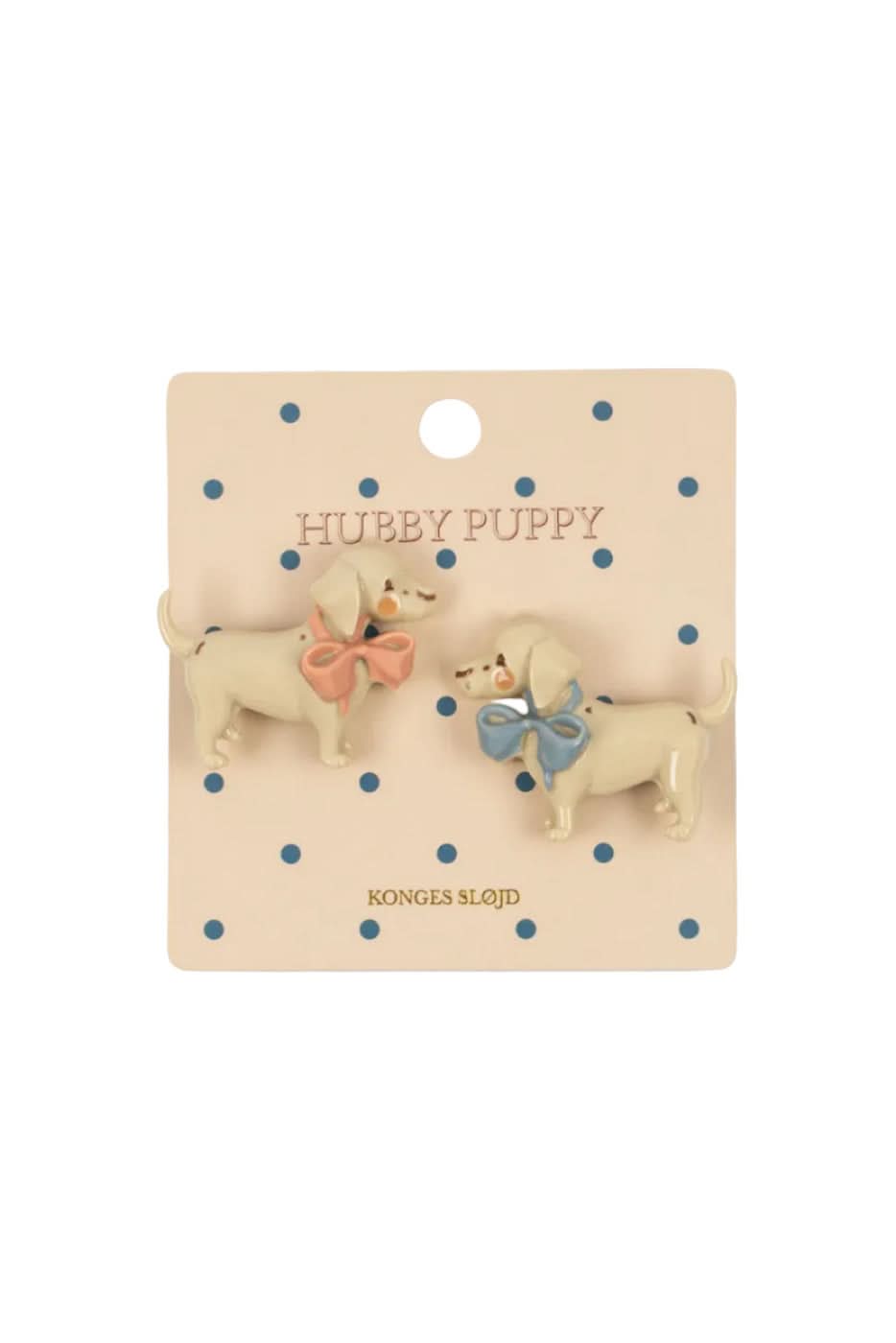2pk Puppy Hair Clip - Creme Brulee