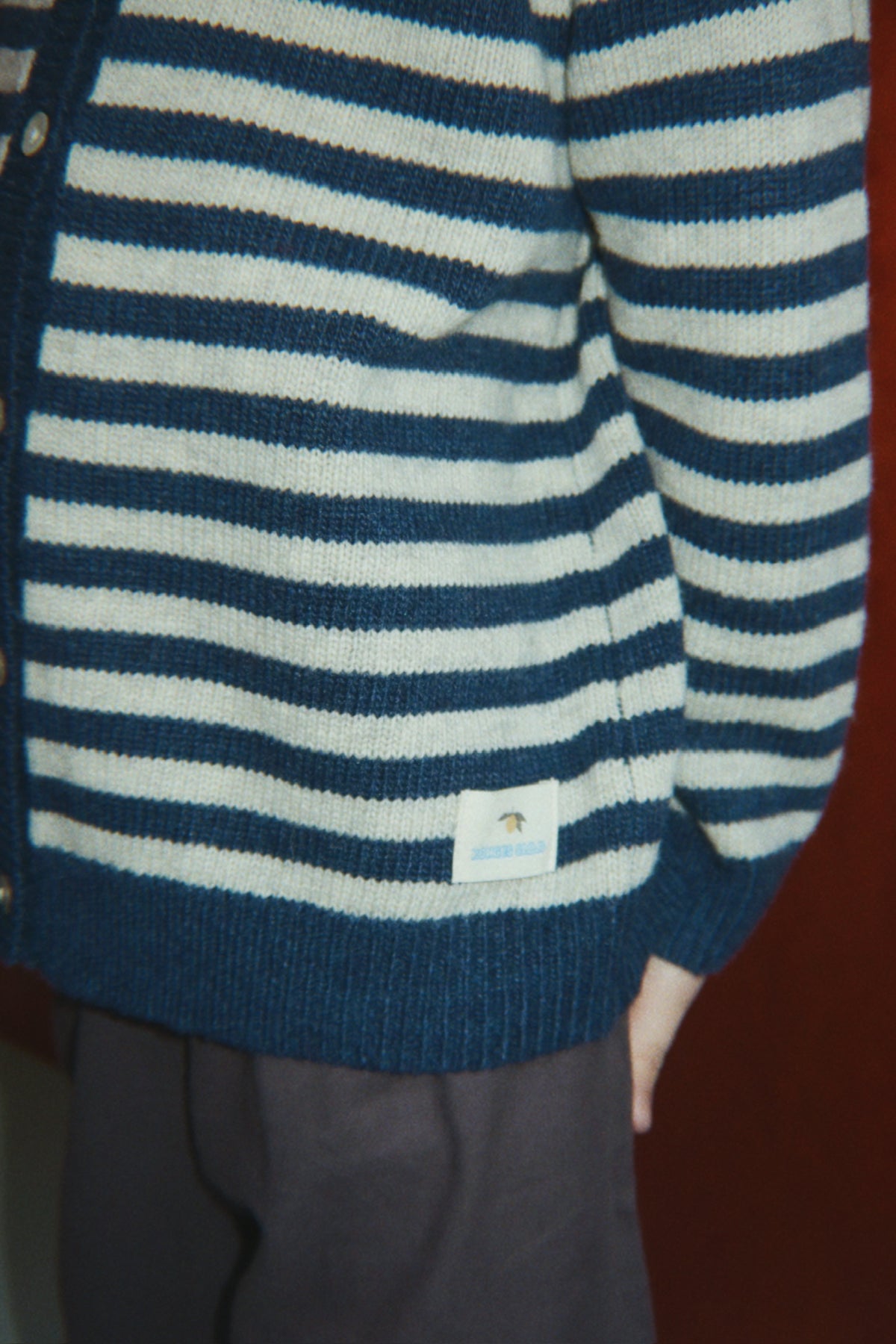 Billi Knit Cardigan - Blue Stripe