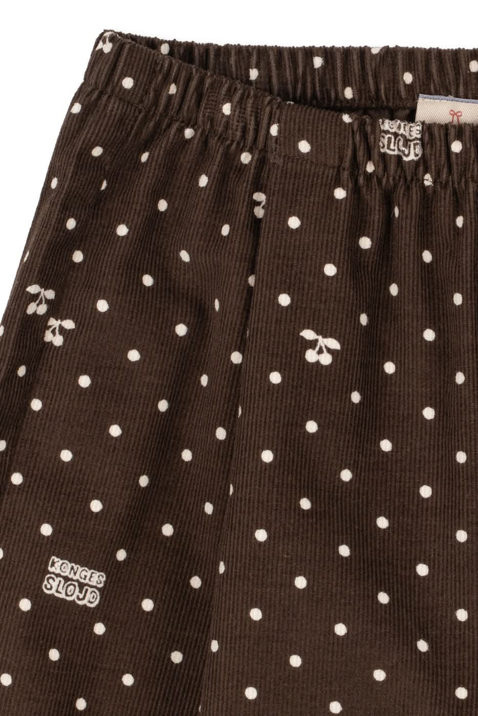 Cara Pleat Pants - Cherry Dot Chocolate