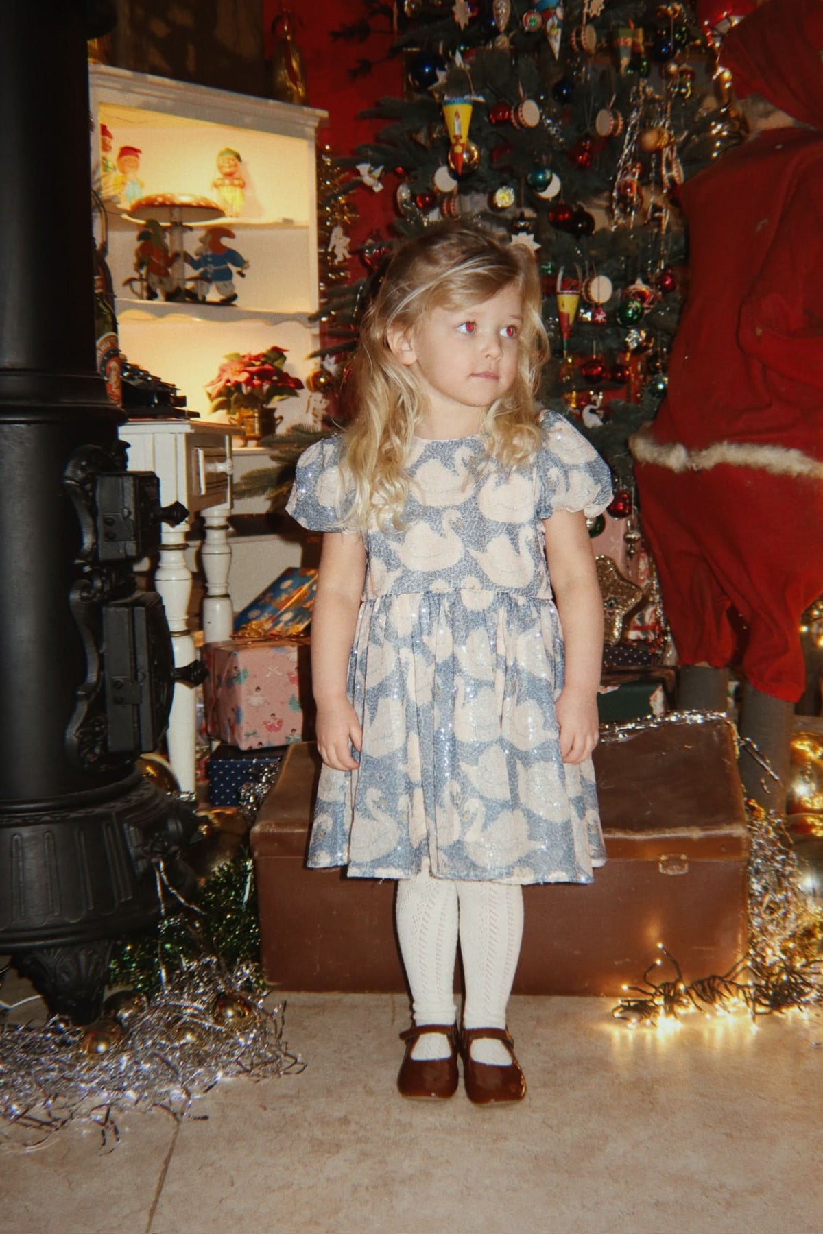 Starla Sequin Dress - Swan