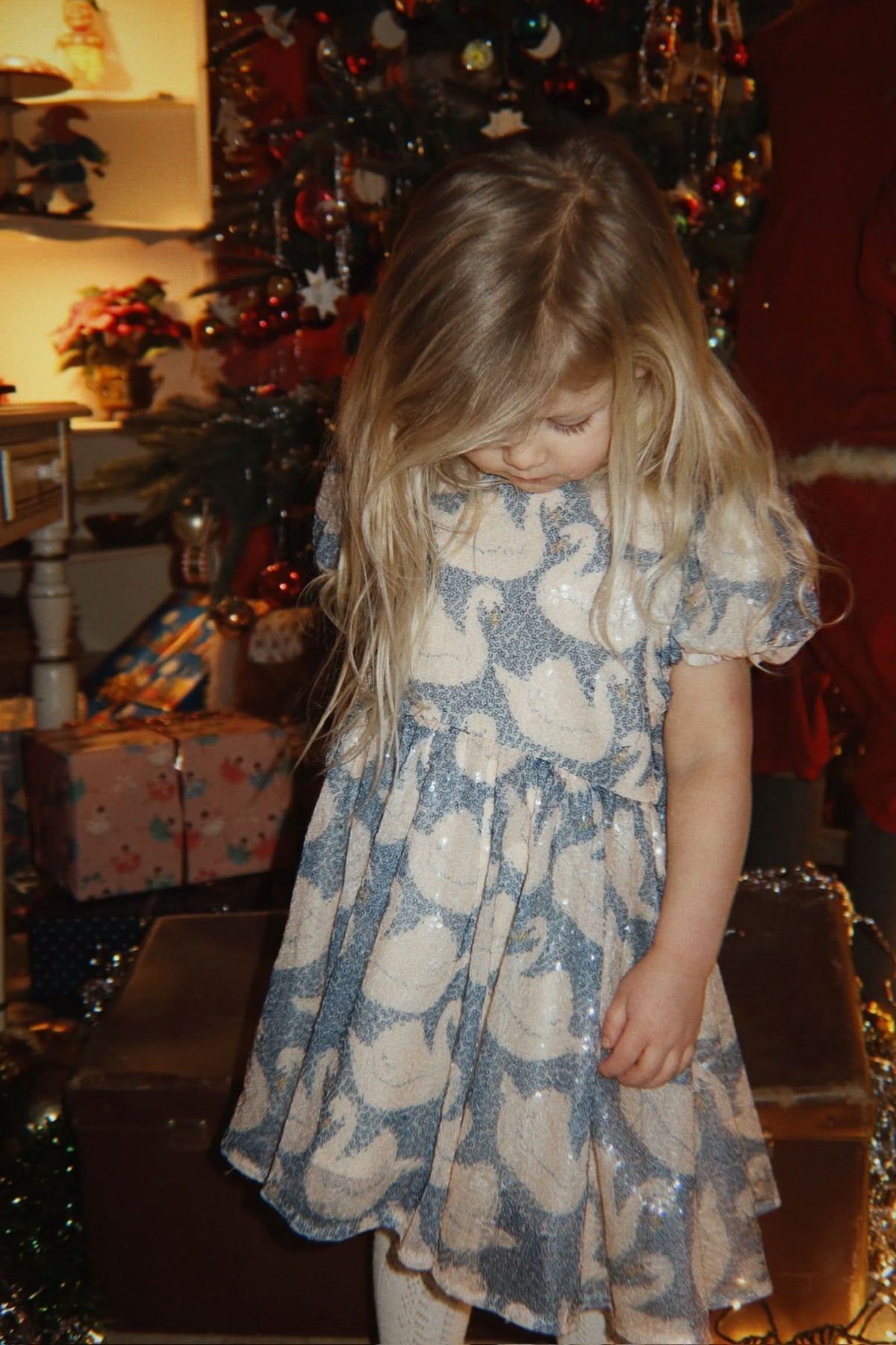 Starla Sequin Dress - Swan