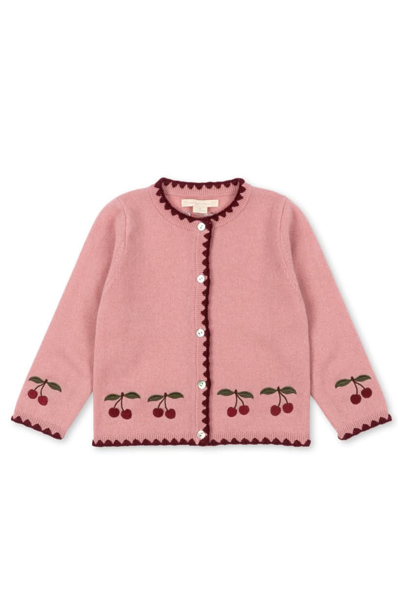 Colette Wool Cardigan - Pale Blush