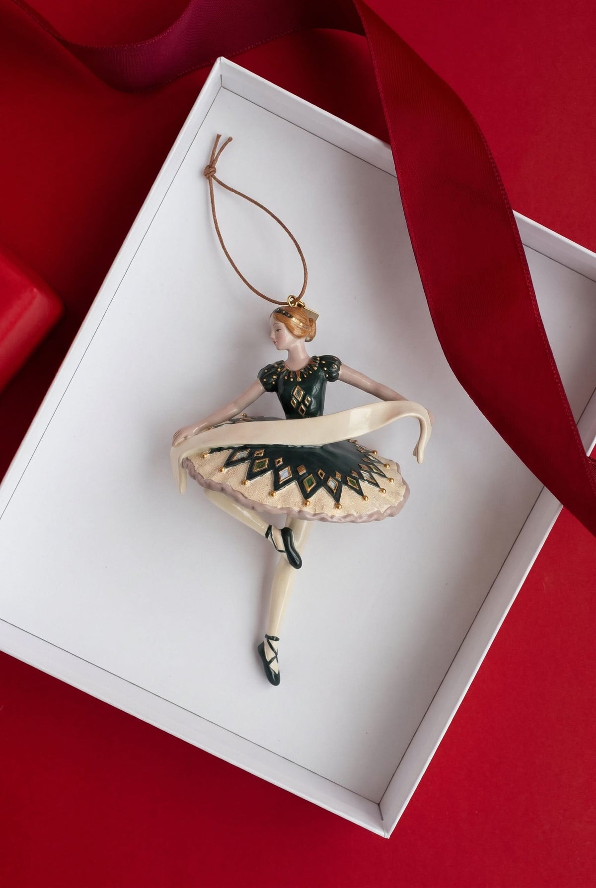 Christmas Ornament Harlekin Ballerina - Multi