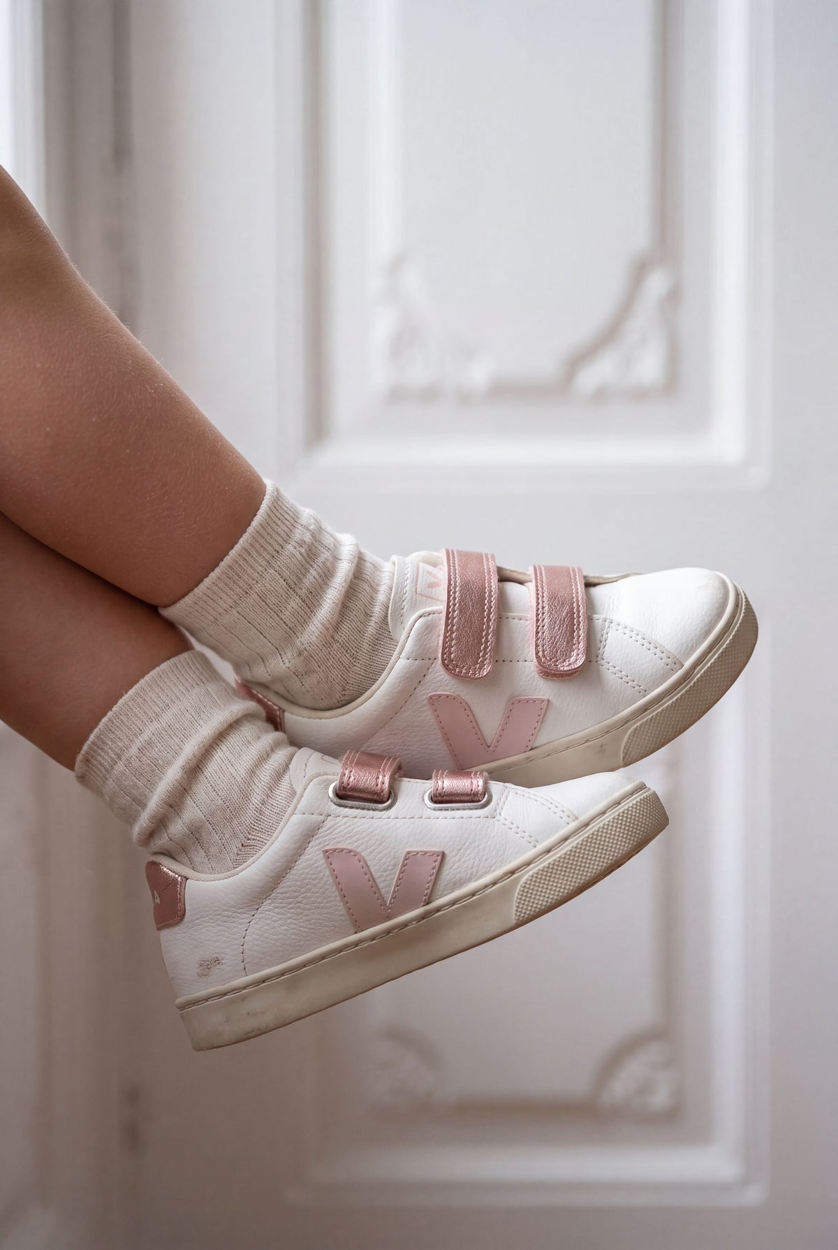Espelar Leather - White/Petale/Necre