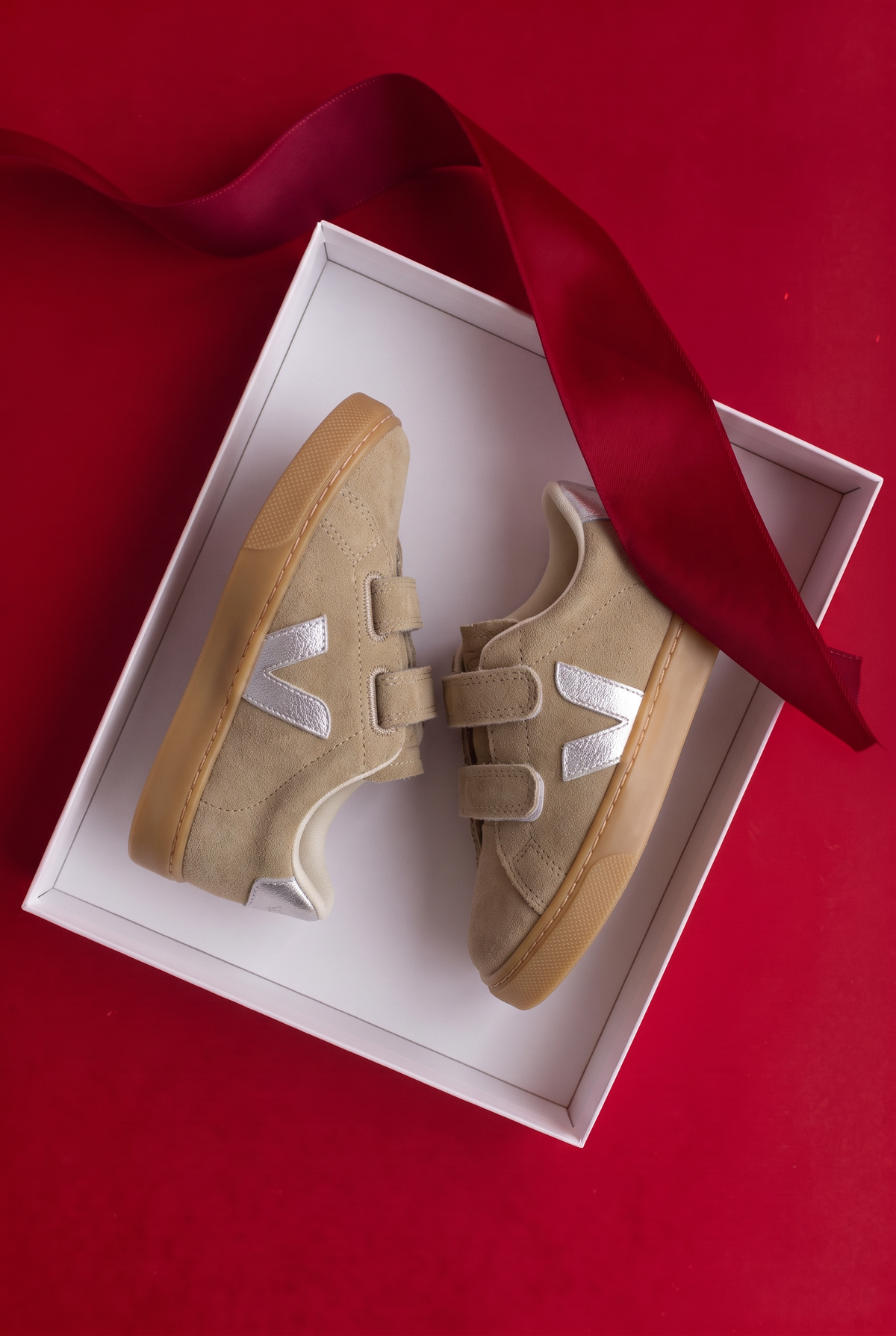 Espelar Leather - Suede Taupe/Silver