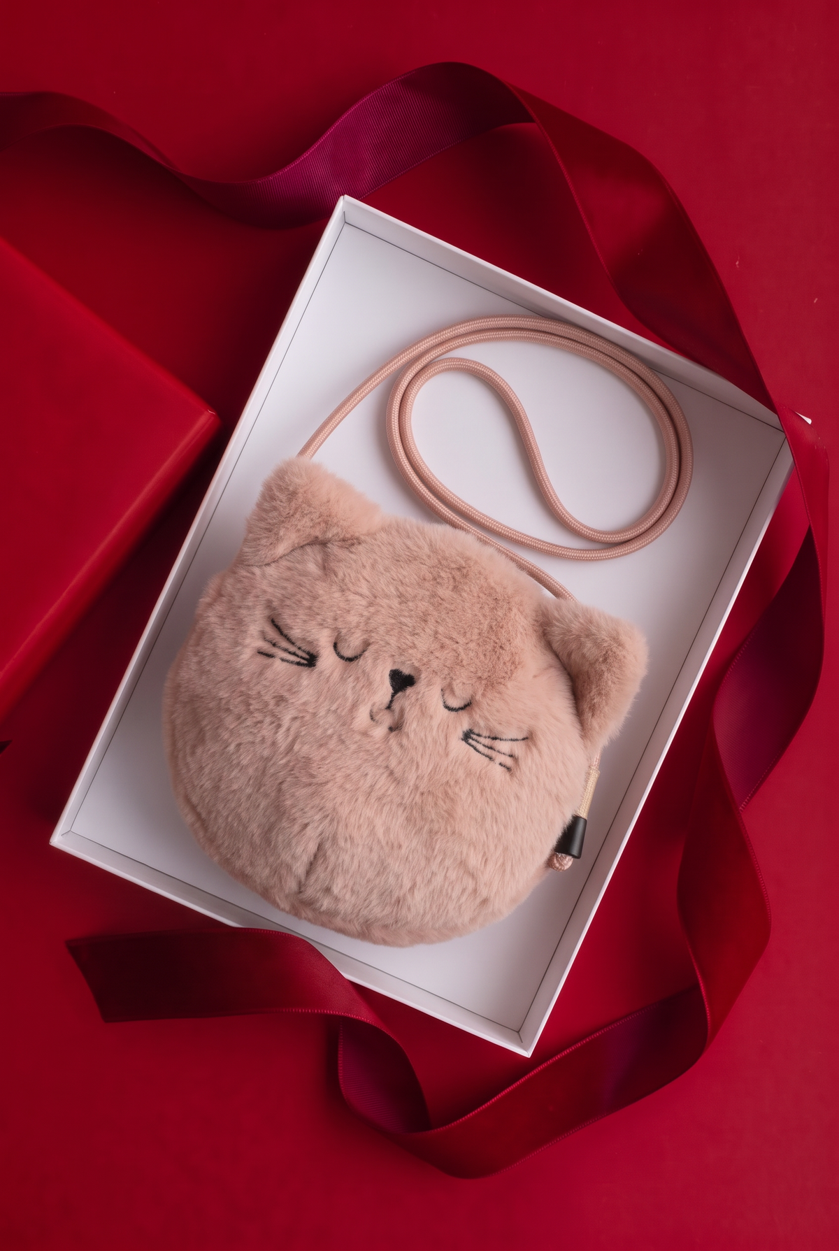 Dianne Plush Cat Bag - Pale Tuscany