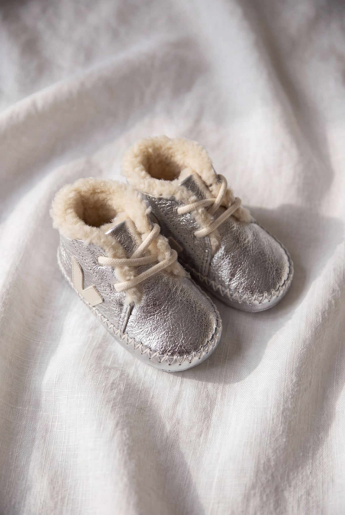 Baby Light ZZ Suede - Silver/Pierre