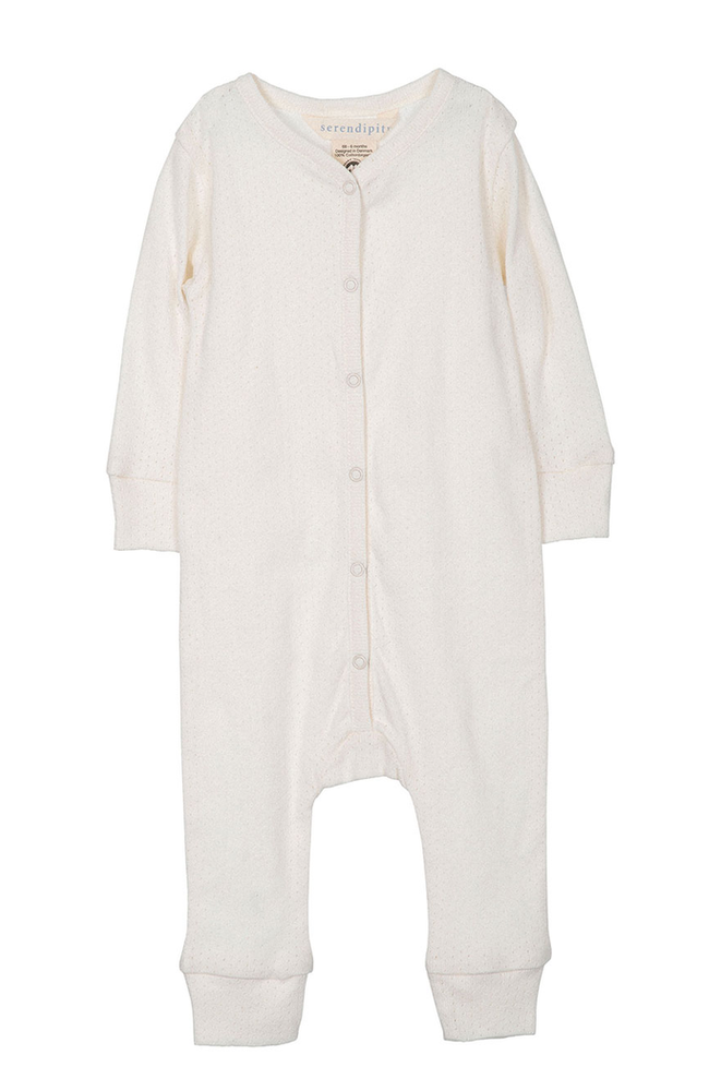 Baby Suit - Off white Pointelle