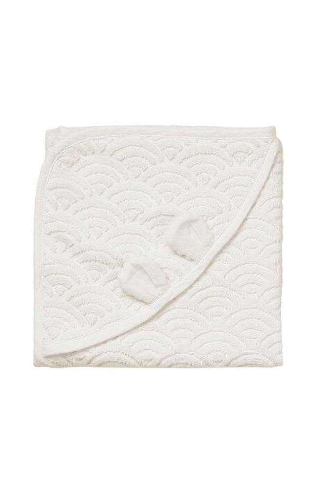 Hooded Towel With Ears - Off White