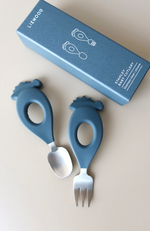 Stanley baby cutlery set - Whale blue