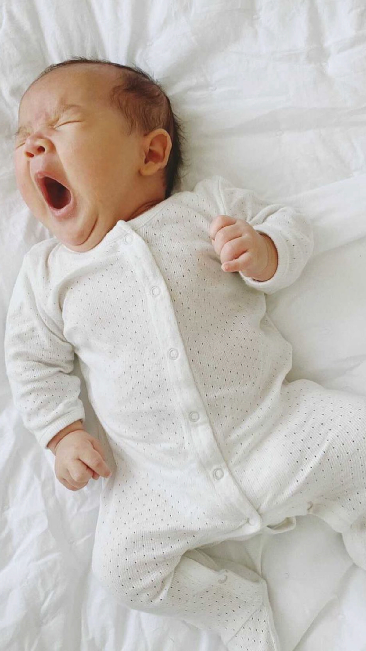Newborn Suit w. Feet - Offwhite