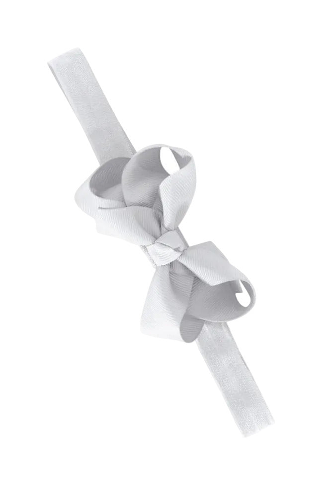Elastic Bow Hairband - White