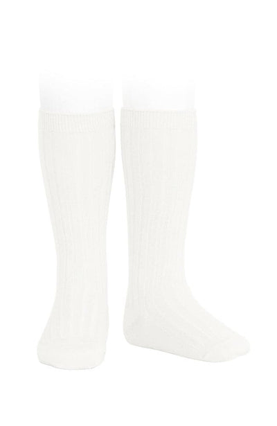 Rib Hnésokkar - 202 Cream