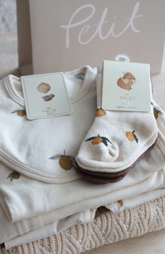 2 Pack Basic Bibs - Lemon