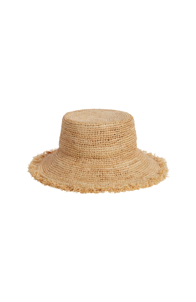 Straw Bucket Hat - Straw