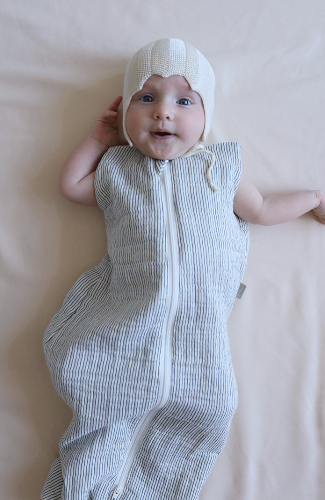 Baby Sleeping Bag - Classic Stripe Camel