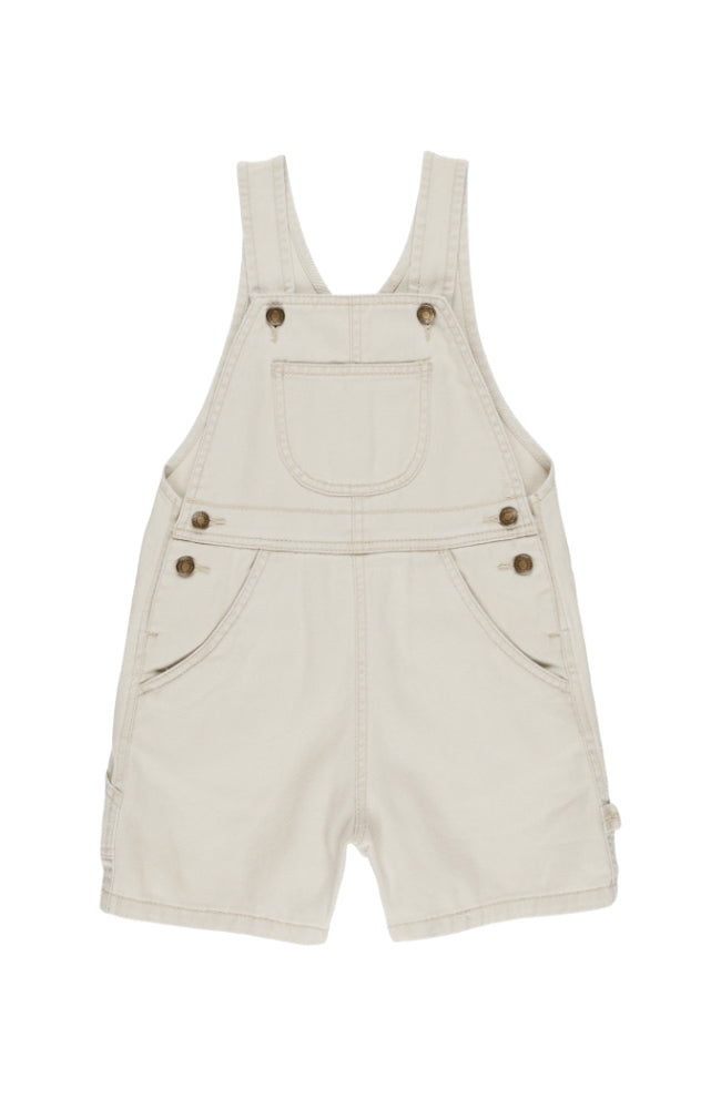 Denim Shortalls - Stone