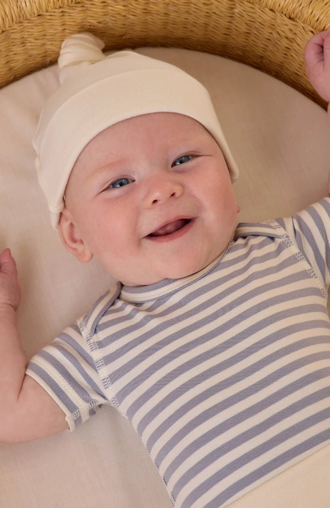 Knotted Baby Hat - Ivory